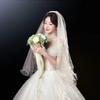 Short Wedding Veils Two Layer Bride Head Gauze New Bridal Veil  Bride Accessories