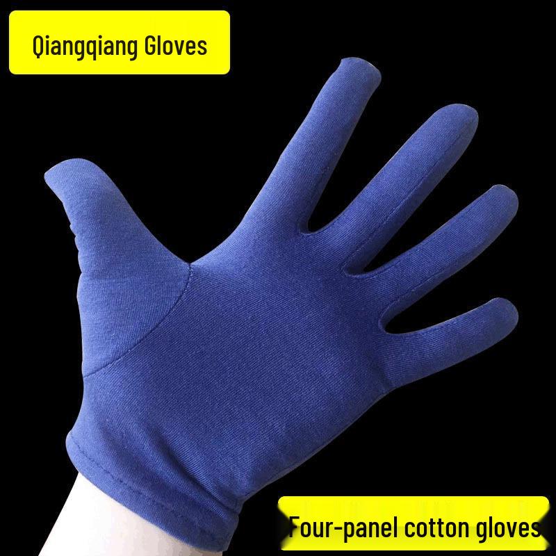 Purple Non-slip Pure Cotton Work Gloves Regular*Pure Cotton