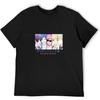 Japanischer Anime Yarichin B Club Frühling Sommer Herren Lustiges Grafik-T-Shirt Harajuku Modisches Top Herren Schwarz