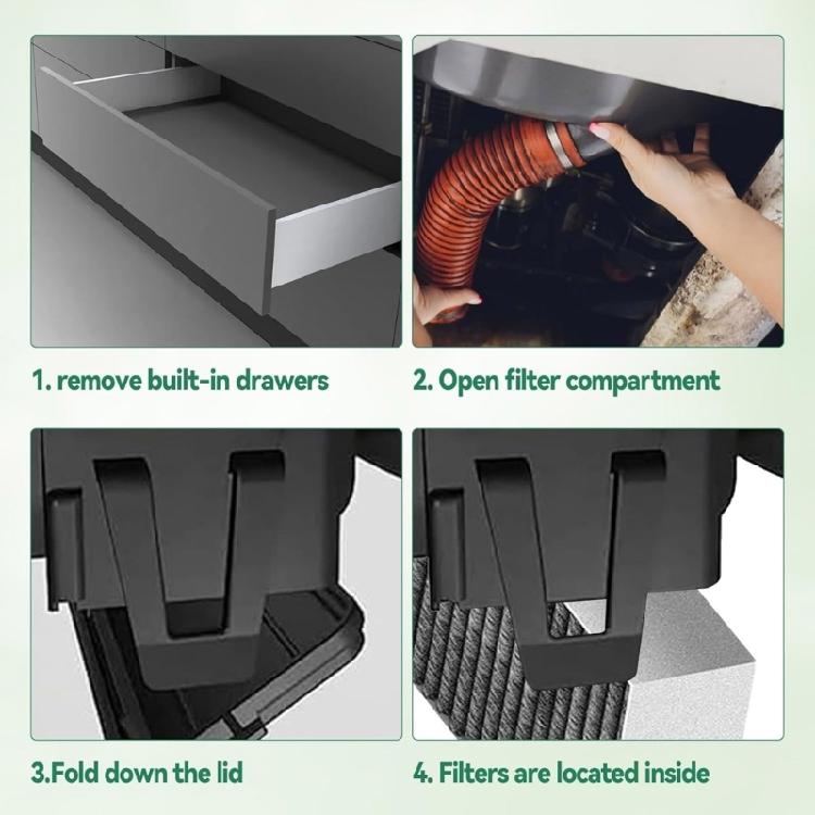 4PCS Filtro de Malha para Coifa de Exaustão Substituição Ventilação Filtro para Exaustor de Cozinha Filtros para Coifa Ventilação Textura Plástica Filtro de Gordura