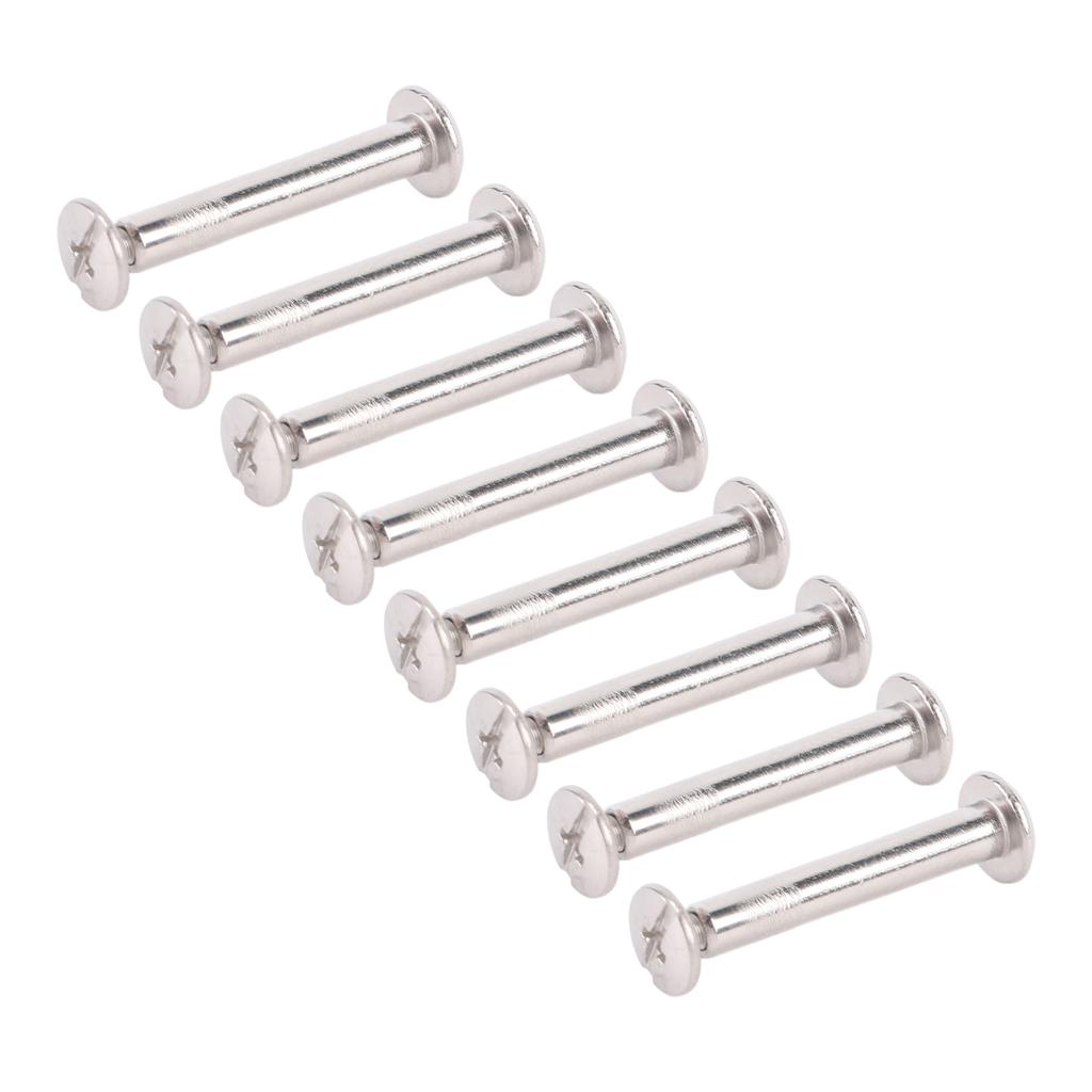 100 Pairs M2 Stainless Steel Rivets Screws Flat Round Hex Socket Head Nuts Fence Cleat Repair Parts 3 X 18 X 6mm 0.12