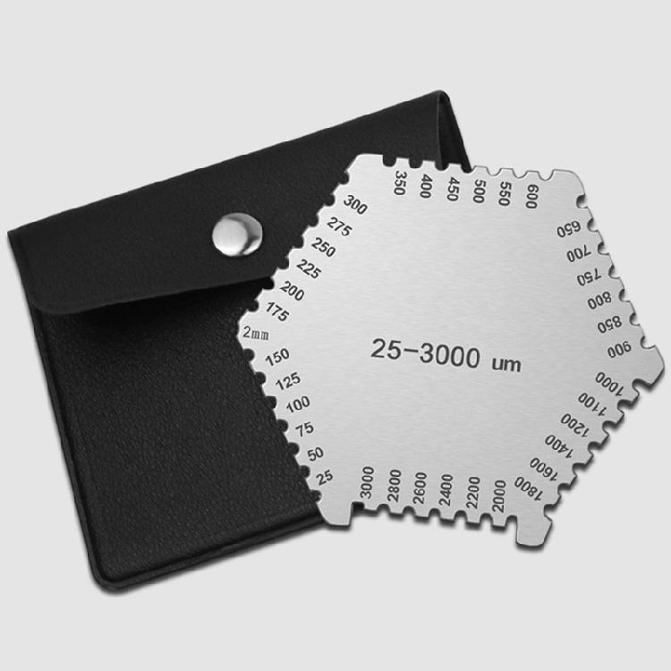 High Precision Measuring Tool Manual Measurement Thickness Gauge Paint Thickness Gauge Hexagon Wet Film Comb Stainless