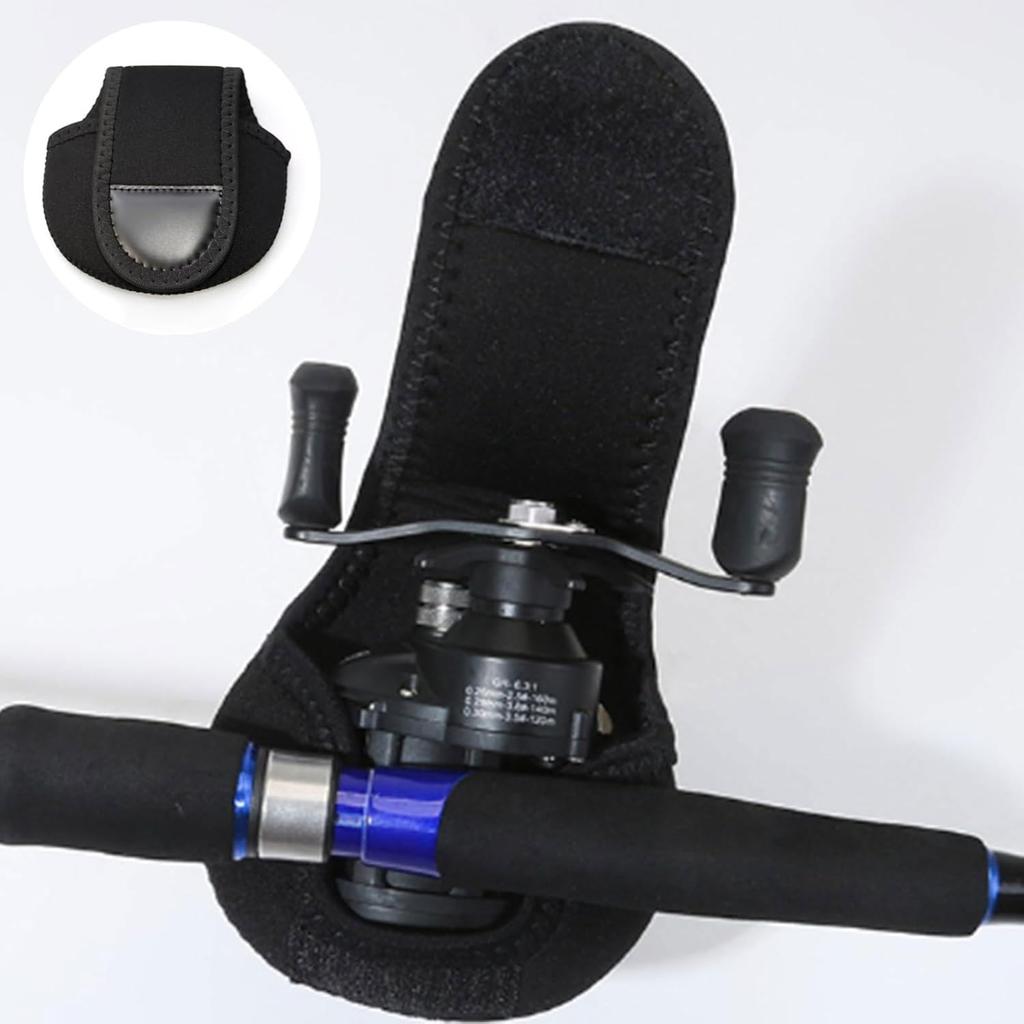 Spinning Reel Reel Reel Baitcasting Reel Spinning Black Case, Pouch, Cover, Cover, Protective, Reel, Size,