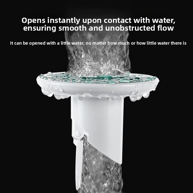 Kitchen and Bathroom Drain Seal with Magnetic Whale-Shaped Floor Drain