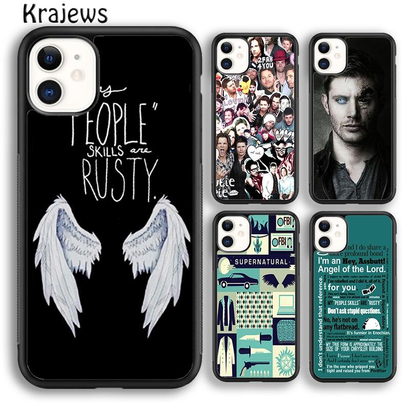 Krajews Supernatural Castiel Dean Sam collage Phone Case For IPhone 18 17 Air 16 15 14 plus 11 12 13 pro max coque Fundas