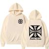 Men's casual loose sweatshirt; sweatshirt; biker culture; street style; vintage motorcycle; print; pullover