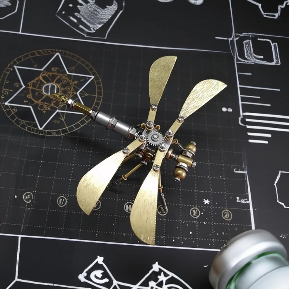3D hmyz mosazná vážka puzzle Steampunk mravenec kovový model puzzle DIY řemeslná sada Skvělé dárky pro dospělé Personalizovaná ozdoba