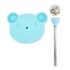 Cat Trt Dispenser Toy Plastic Cute Br Shape Lky Food     Track Feeder Toy with Spring for Cat Gifts