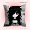 W-Watamote Tomoko Kuroki Anime Kissenbezug Milbendichter Kissenbezug Versteckter Reißverschluss Seidiger Kurzer Plüsch Sofakissenbezug
