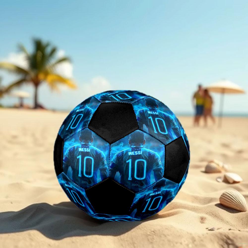 1pc Messi Soccer Ball Size 5 Indoor Soccer Ball Fashion Colorful Backyard Game - Great For Sports Fans Gift HE77