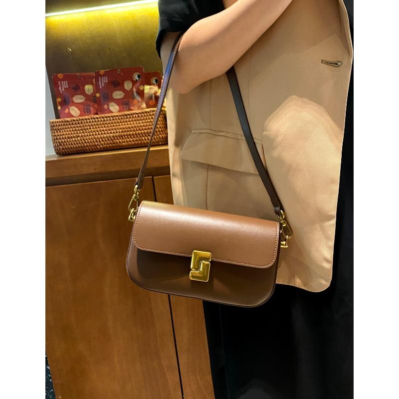 

Новая французская сумка под мышкой на лето Высококлассная и универсальная кожаная сумка для женщин Нишевая сумка кроссбоди на плечо