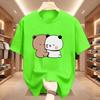 Panda Bear Bubu Dudu Love Hug Graphic T Shirts Harajuku Cartoon Short Sleeve Tshirt Kawaii Fashion Oversized Tshirts Unisex