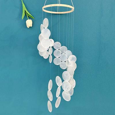 Natural Shell Wind Chimes Dream Catcher Craft Hanging Pendant Outdoor Yard Bedroom Living Room Decoration Home Decor Gifts