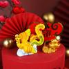 Mythical Animal New Year Ornament Resin Baking Cake Decoration  Spring Festival