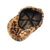 Women's Winter Leopard Pattern Baseball Cap Fashion Warm Plush Hat Versatile Shading Duck Tongue Cap Street Rebound Cap