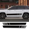 2PCS Car Door Side Stripes Stickers For Jeep Grand Cherokee Sports Vinyl Decals Auto Body Tuning Decoration Stickers Accessories