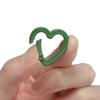 5pcs Metal Heart Spring Clasp Openable Love Shape Carabiner Keychain Clips Hook Dog Chain DIY Jewelry Buckles Connector