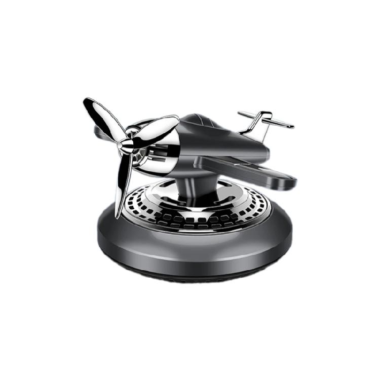 Upgraded Solar Power Car Ornaments Vehicle Scent Metal Car Scent Diffusers Gift чёрный