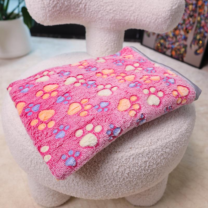 Coral Fleece Dog and Cat Blanket & Bed Mat - Warm Pet Supplies
