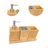 4Pcs Bathroom Accessories Set Lotion Dispenser Apartment Essentials Toiletries Mouthwash Cup