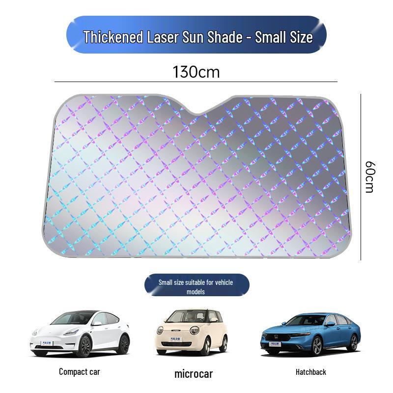 Car Sunshade Front Window Laser Protection 140x70 cm