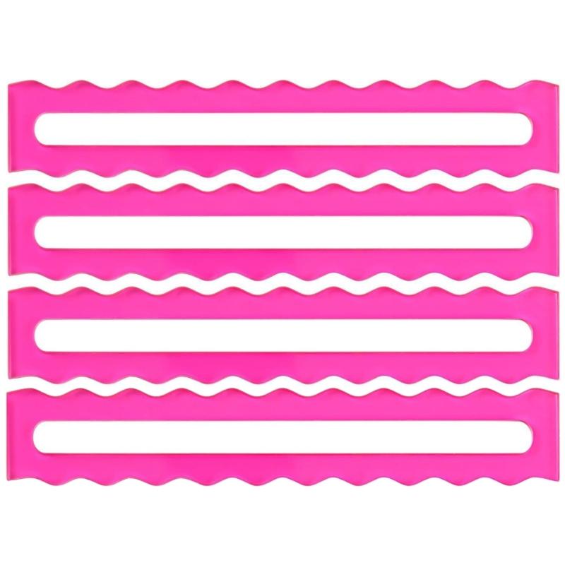 4Pcs Premium Acrylic Mahjong Line Finder Rule Aids Bright Color to Improve Concentration and Tactic Suitable for Play