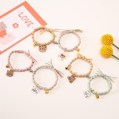 1 Stück Webetiketten, Teddybär, Gummiband, Milchkaffee, süßes Mädchen, Stirnband, süßer Kopfschmuck, weiblich