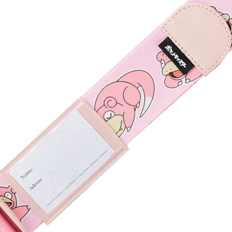 Suitcase Slowpoke Pink Trunk Travel Accessories Pokémon Strap, Pokémon Strap, One-Touch,