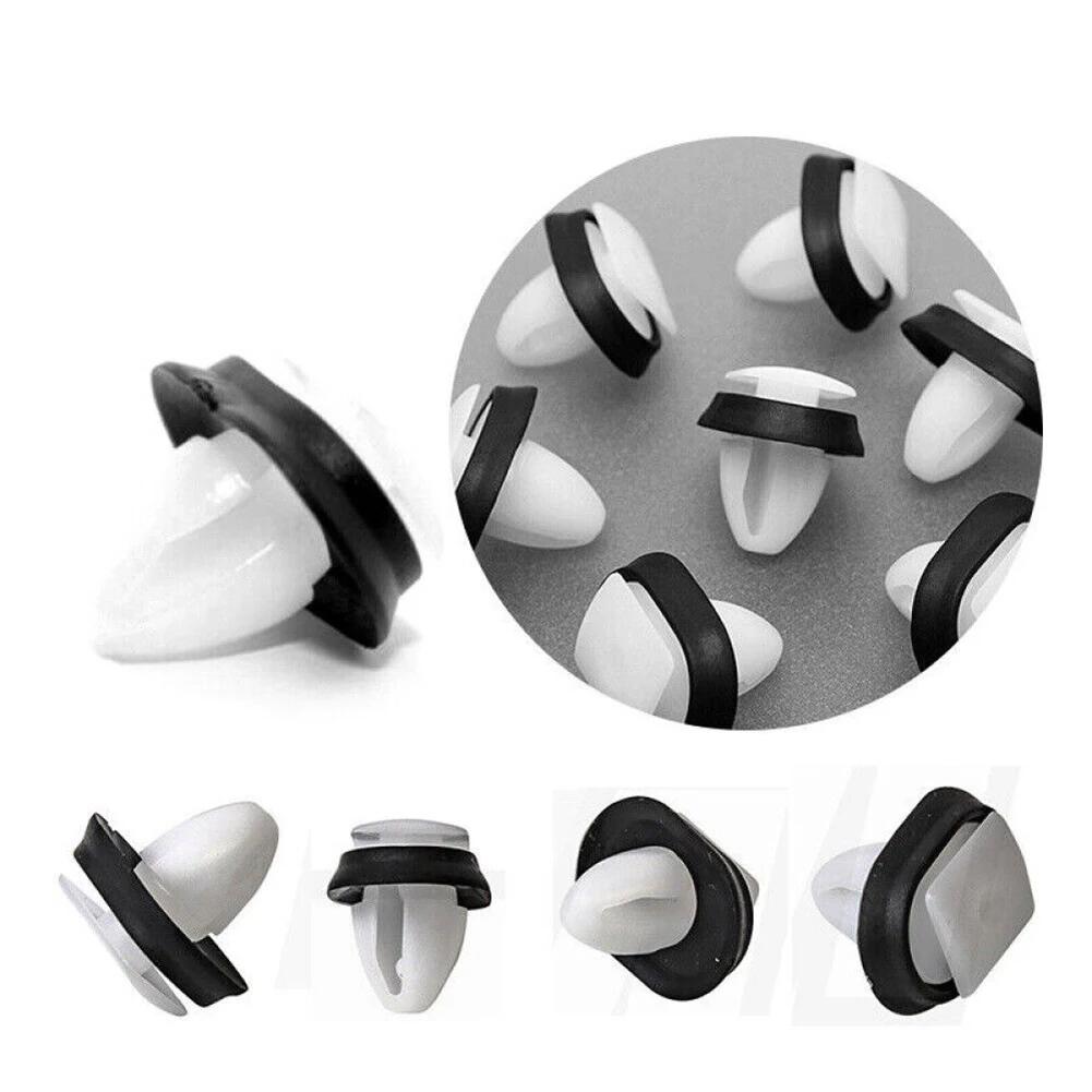 20 Stück Türverkleidungsclips für Fiat Ducato 71728806 8565.43 856543 Weiße Nylon-Clips Auto-Befestigungsclips