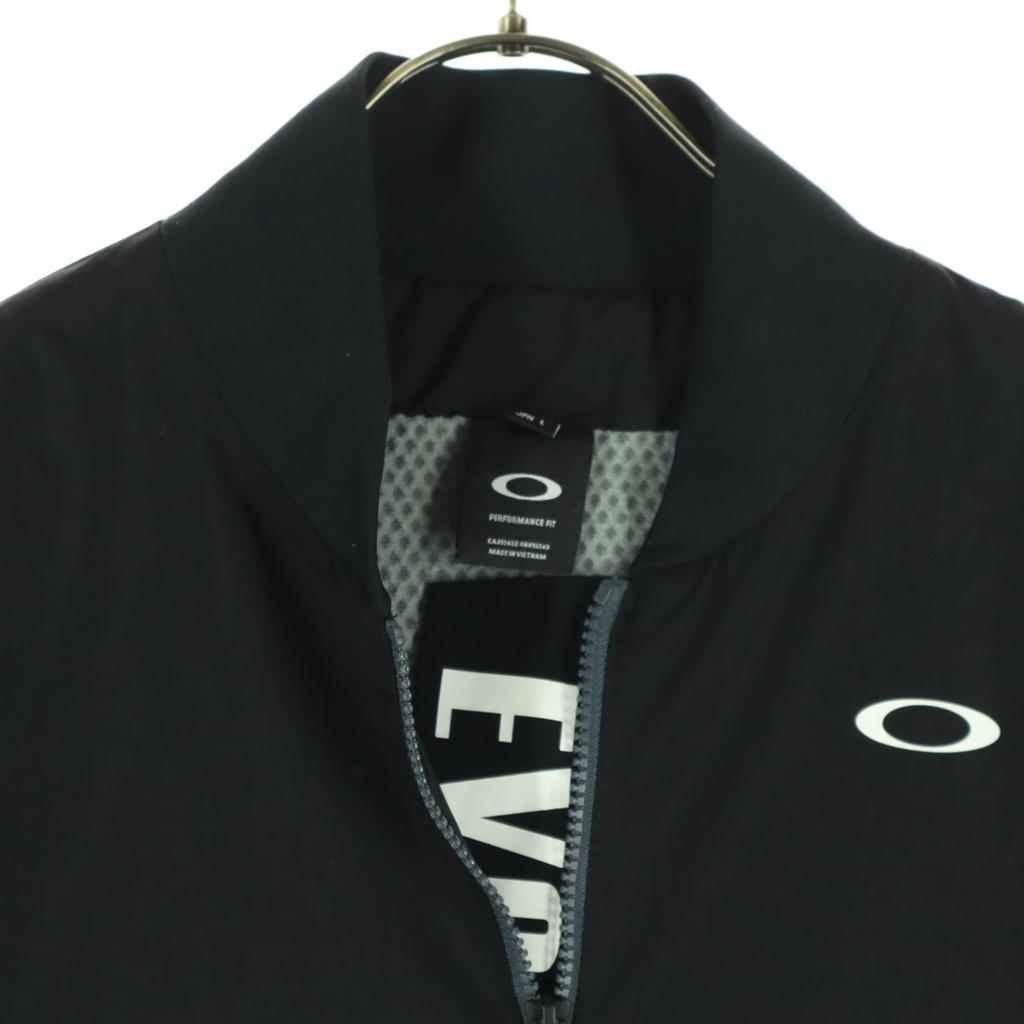 Oakley One Point Logo Long Sleeve Zip Nylon Jacket L Black Men's Used