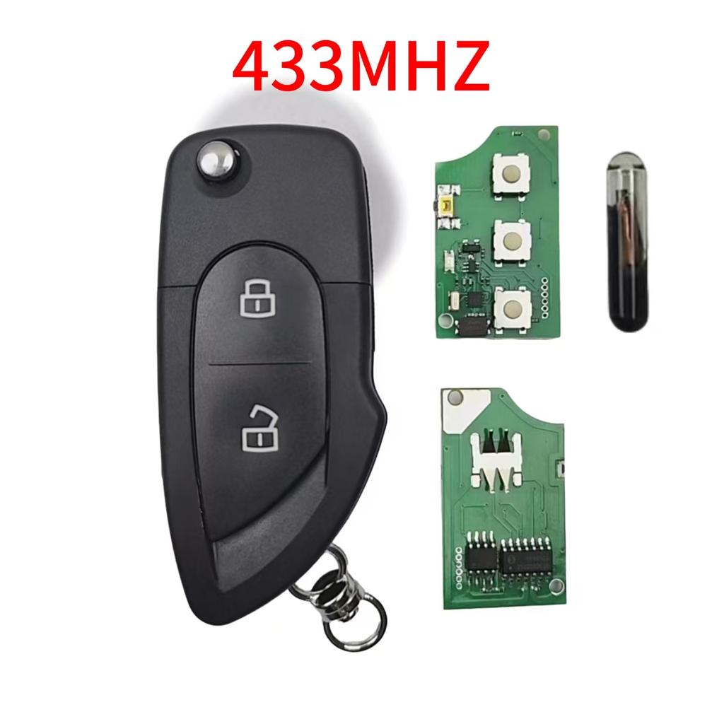 Da Shi 315/433MHz ID:48CHIP FCC ID:MYT8Z083723 for Lamborghini Gallardo P/N:4D0837231/231A 2BT Car Remote Key/PCB/Shell