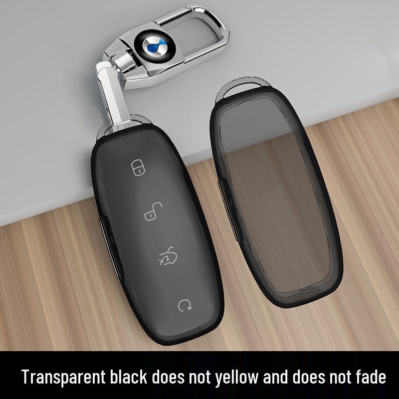 Denza D9 Key Case: 2022 Transparent Shell for Men & Women, Modified Card Car Package with Buckle