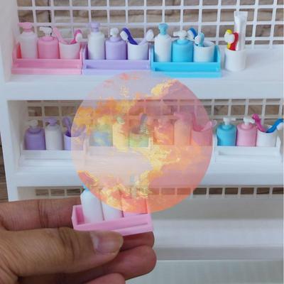 %1 Set Doll House Furniture Accessories Toy 1/12 Dollhouse Miniature Mini Cup Toothpaste Toothbrush