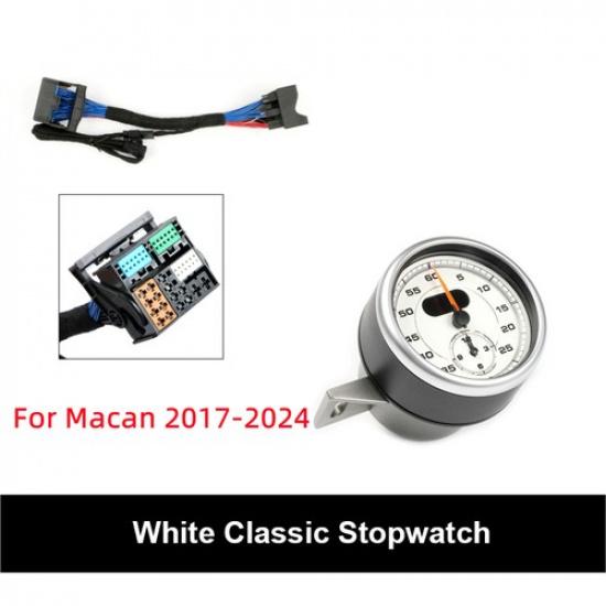 For Porsche Macan 2014-2024 Dashboard Sport Chrono Stopwatch Clock Watch Panel