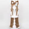 Miss Hina Cosplay Wig Impact Cosplay Gorou Cosplay Long Heat Resistant Synthetic Hair Ms Hina Wigs + Wig Cap