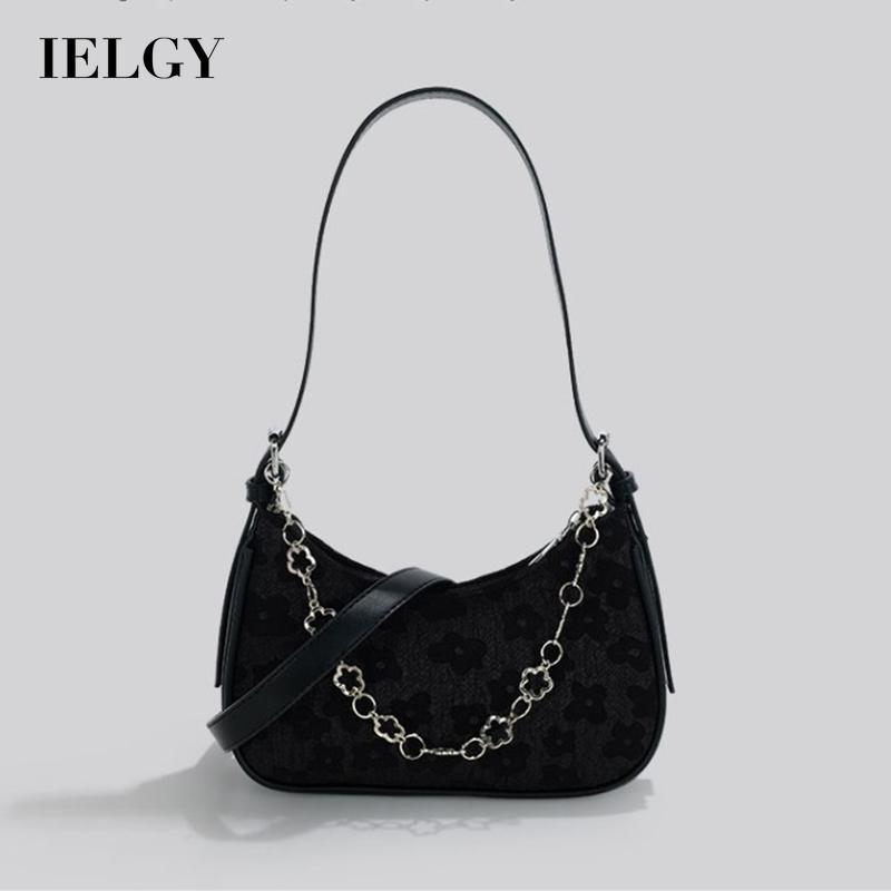 

IELGY высококачественная нишевая сумка-мессенджер с цветочной цепочкой