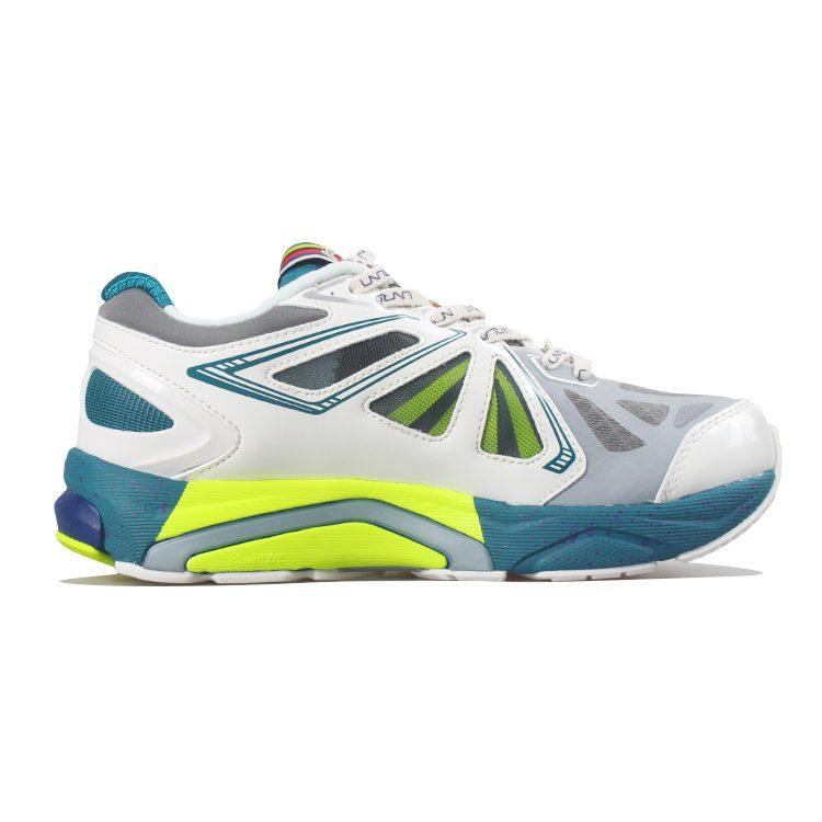 Li Ning Furious Rider 3 OG Mesh Cushioning Low Top Running Shoes Women's Gray White Blue ARZQ006-4