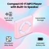MP3 Player Portable Music Player with HiFi Sound Built in HD Speaker Aluminum Alloy Rechargeable Support Earphone with