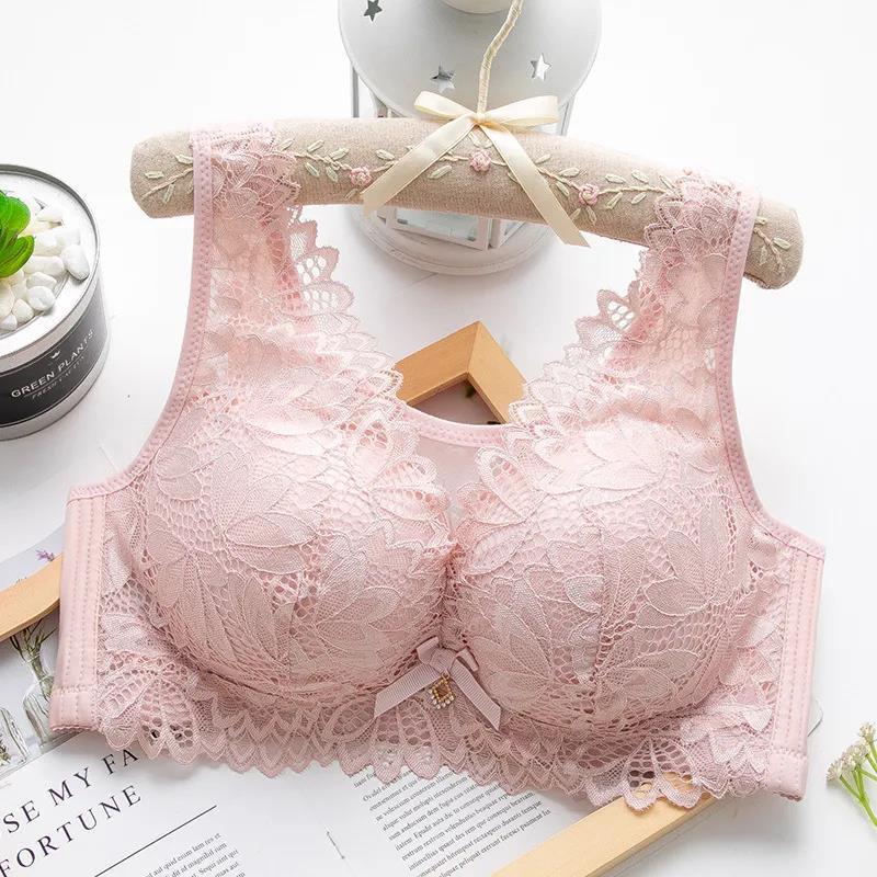 Coverage Fallsweet Women Full Lace Bra Push Up Bras B C D Cup Underwear Ladies