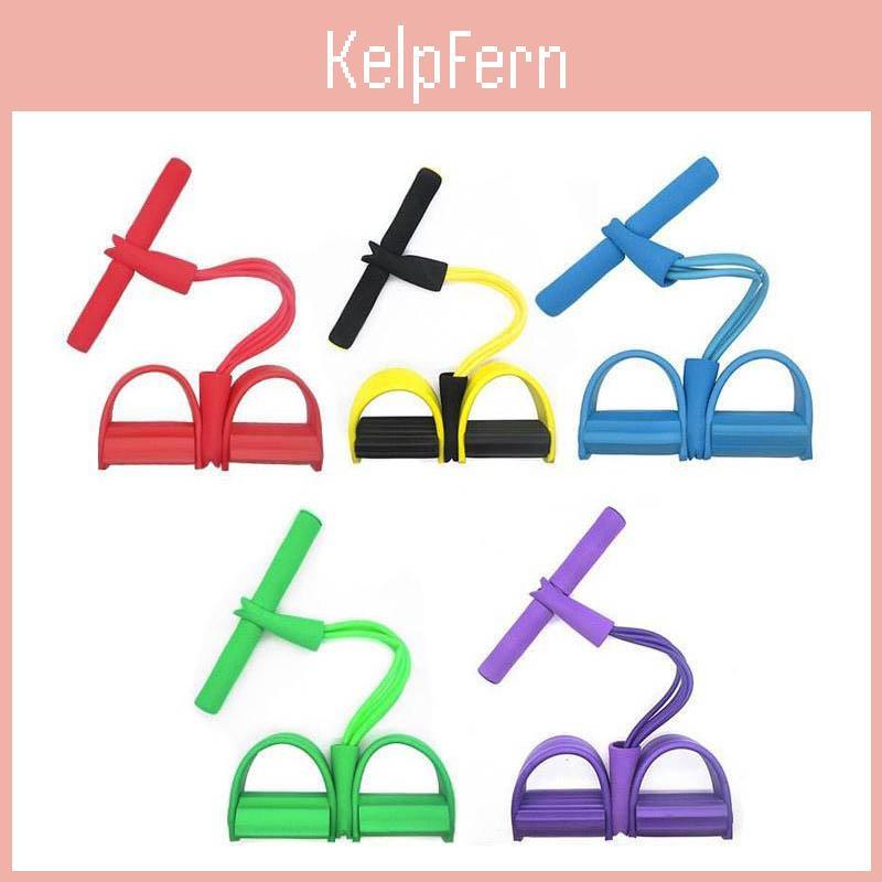 High Tensile Strength Latex Pedal Exerciser With Foam Handle For Home Workouts