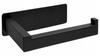 Black Loft Wall-Mounted Toilet Paper Holder Hanger Stick-On with Adhesive