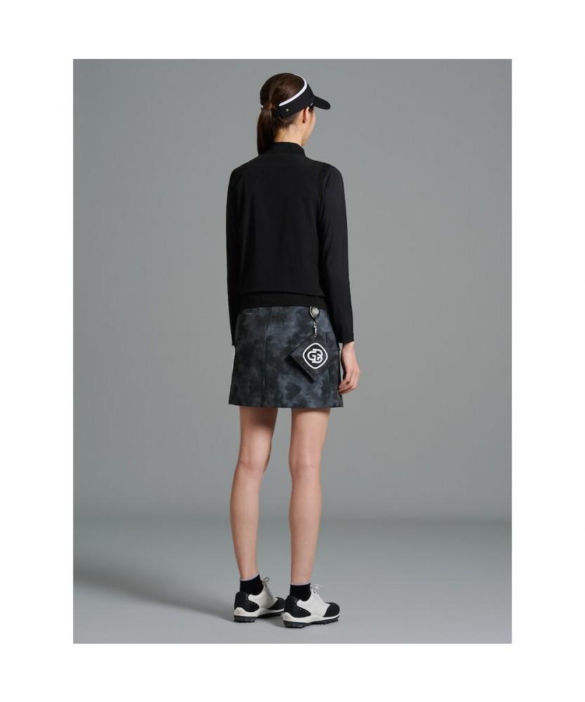 Beanpole Golf [B_Under] Women'S Perforated Mix Aio Collar T-Shirt - Black