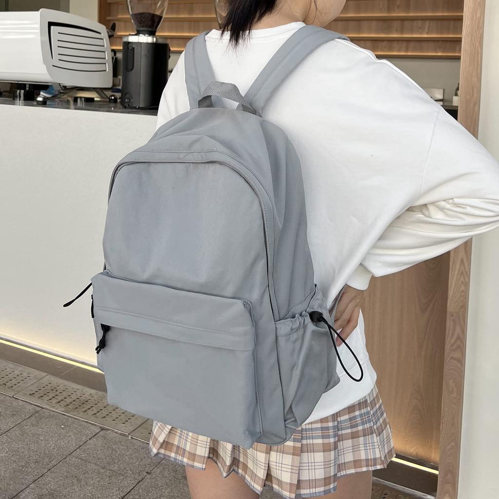 SEAFEW Women's Backpack, Lightweight, Waterproof, Large Capacity, Simple Design, Black, Perfect for Commuting, Travel, and School