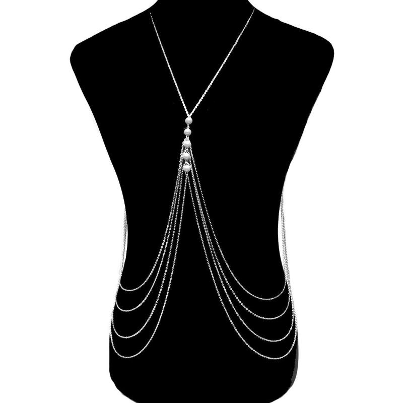 Sequin Tassel Chest Chain For Women Exy Summer Chest Chain Bra Bikini Metal Body Chain Jewelry