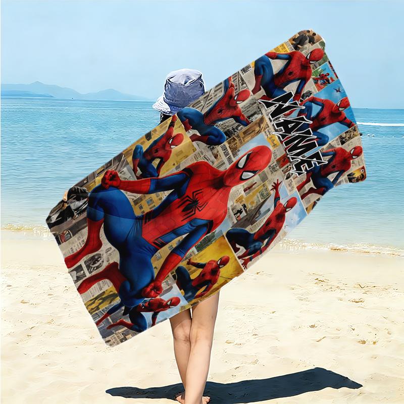 Personalized Wolverine Superhero Artwork Beach Towel Microfiber Beach Towel Thin Absorbent for Beach Swimming Yoga Bath Sports. 0910413