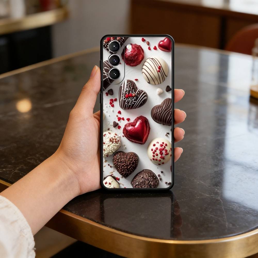 C-Chocolate-TE Case for Samsung Galaxy S21 S25 FE S24 S23 Ultra S20 S9 S22 Plus S10 TPU Cover