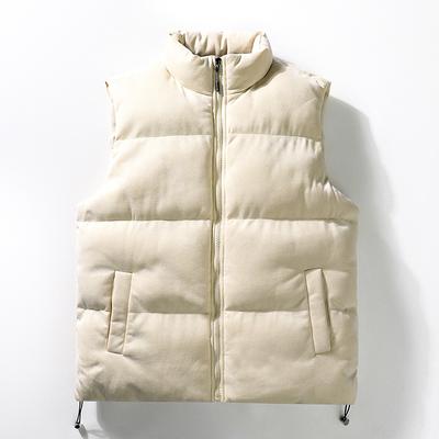 Chaleco retro americano de ante para hombre, otoño e invierno, marca de moda, holgado, engrosado, cálido, sin mangas