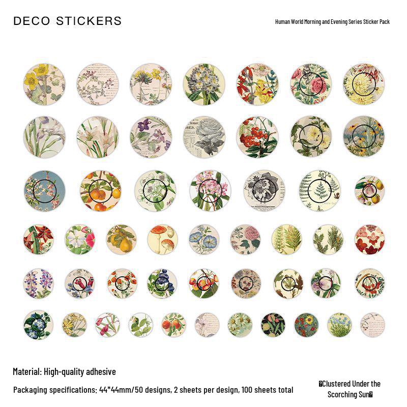 

Infeel.Me Human World Morning & Evening Sticker Pack - 100 Sheets, 4 Styles
