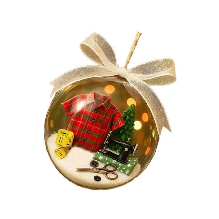  Elegant Christmas Decorative Ornament Christmas Hanging Sewing Balls Ornament For Tree Door And Window Decoration