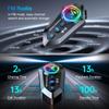 Motorcycle Helmet Bluetooth Headset with RGB Light Effect, Long Battery Life, FM Radio